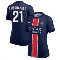 Camisa de time de futebol Paris Saint-Germain Lucas Hernandez #21 Replicas 1º Equipamento Feminina 2024-25 Manga Curta